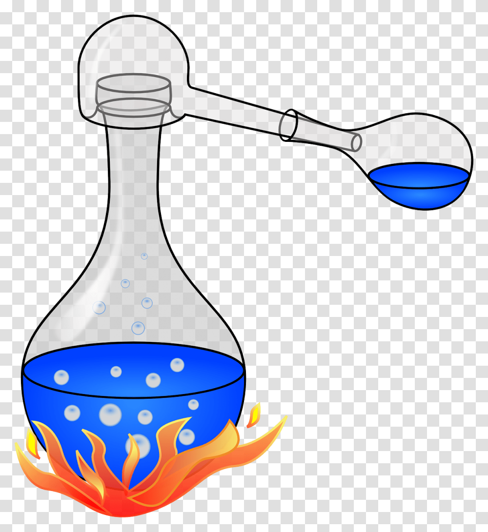 Vidrio Fuego Matraz Burbujas El Agua De Gas Distillation Clipart, Mixer, Appliance, Droplet, Glass Transparent Png