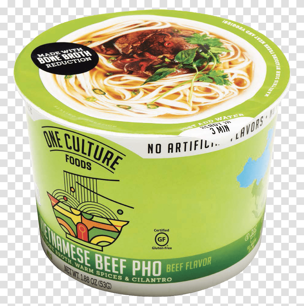Viet Beef 1000 With Gf Down One Culture Foods Noodles, Pasta, Dessert, Plant, Yogurt Transparent Png