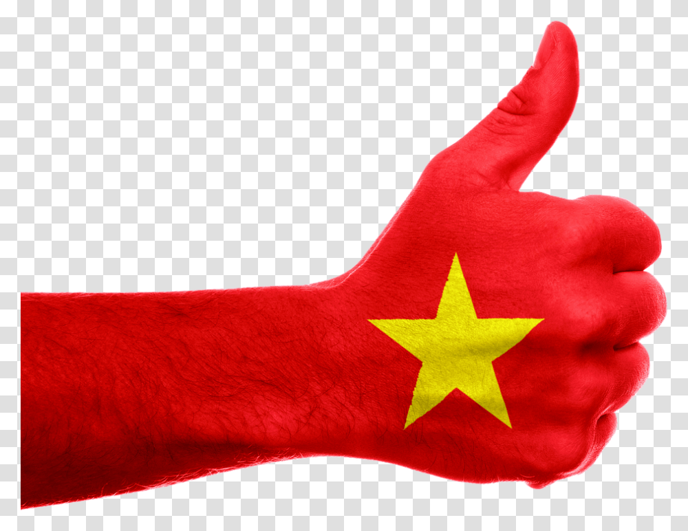 Vietnam Flag Background, Star Symbol, Person, Human Transparent Png
