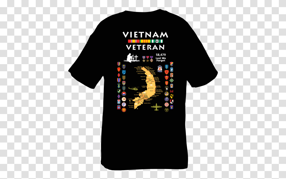 Vietnam Map With Cities Tee Custom Design By Shadow Graphic Design, Apparel, T-Shirt Transparent Png
