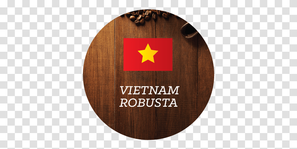 Vietnam Robusta Coffee Beans Circle, Symbol, Star Symbol, Wood, Logo Transparent Png