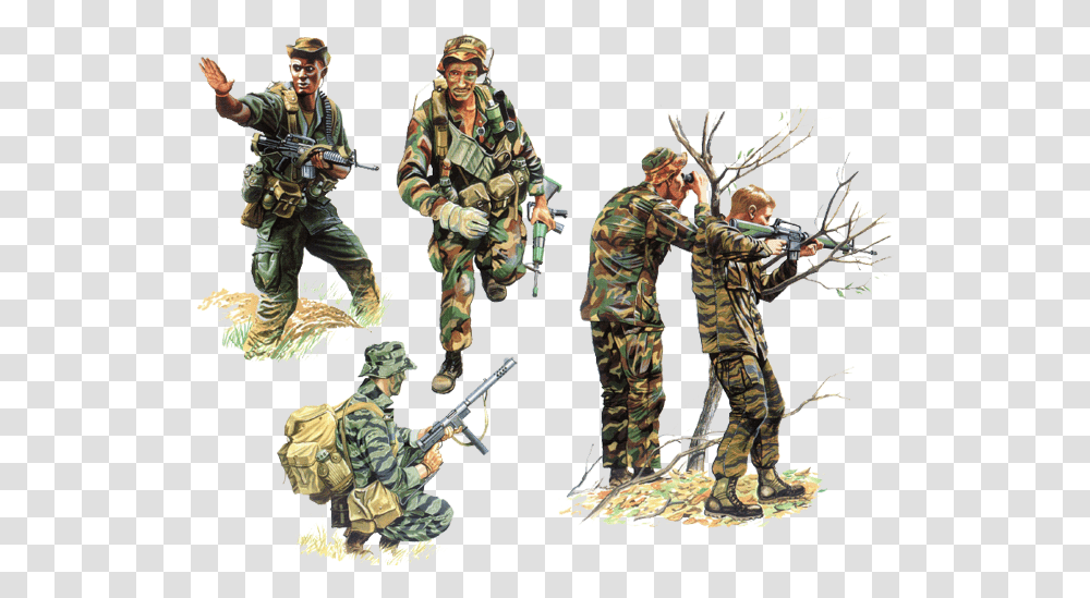 Vietnam Rok Lrrp, Person, Human, Military, Military Uniform Transparent Png