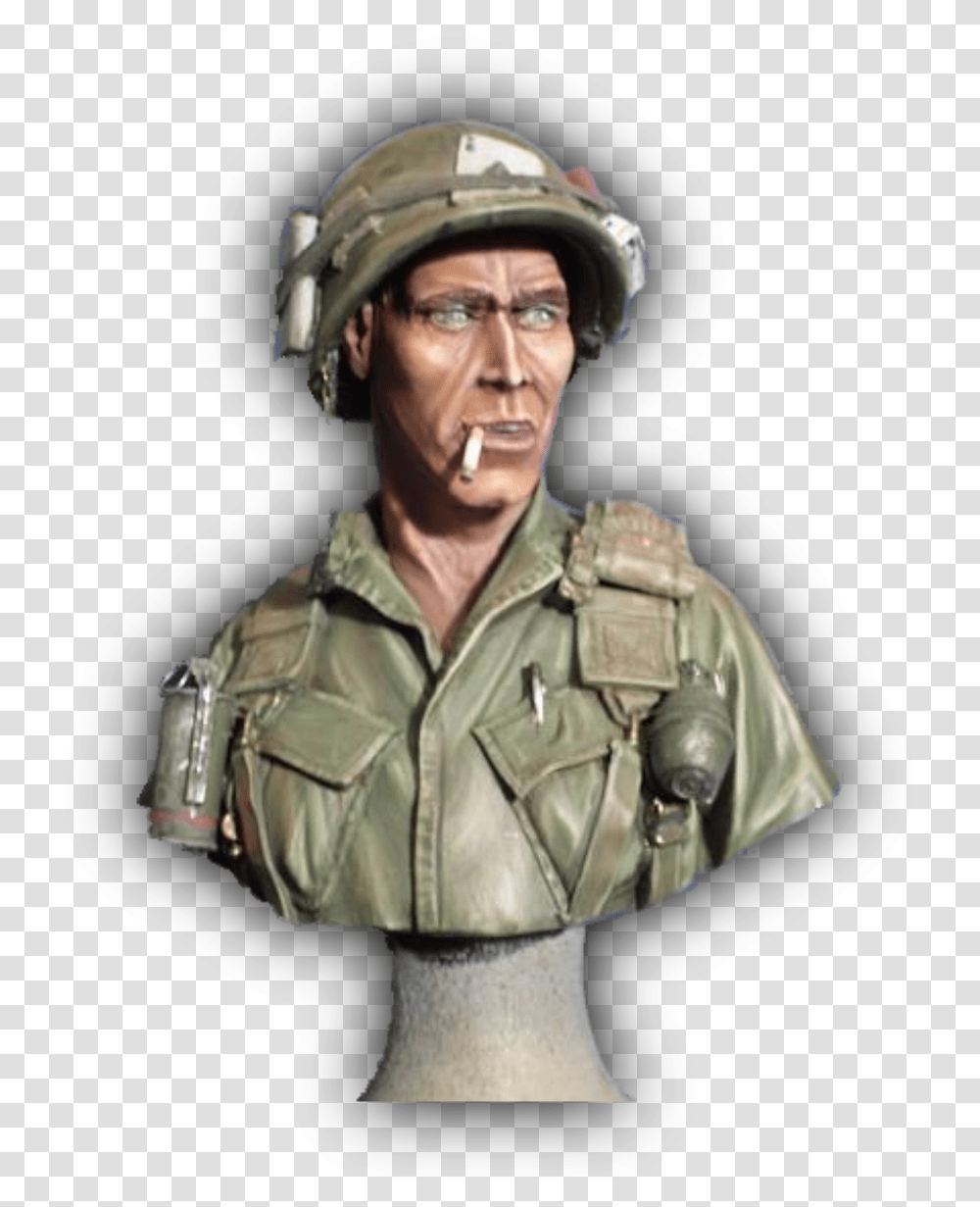 Vietnam Soldier, Helmet, Apparel, Person Transparent Png