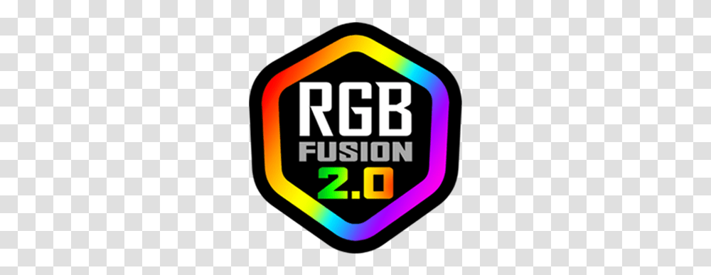 View 71 Tempered Glass Argb Edition Rgb Fusion Icon, Text, Symbol, Pac Man, Sign Transparent Png