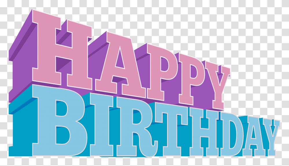 View Full Size Happy Birthday Logo Design, Purple, Word, Housing Transparent Png