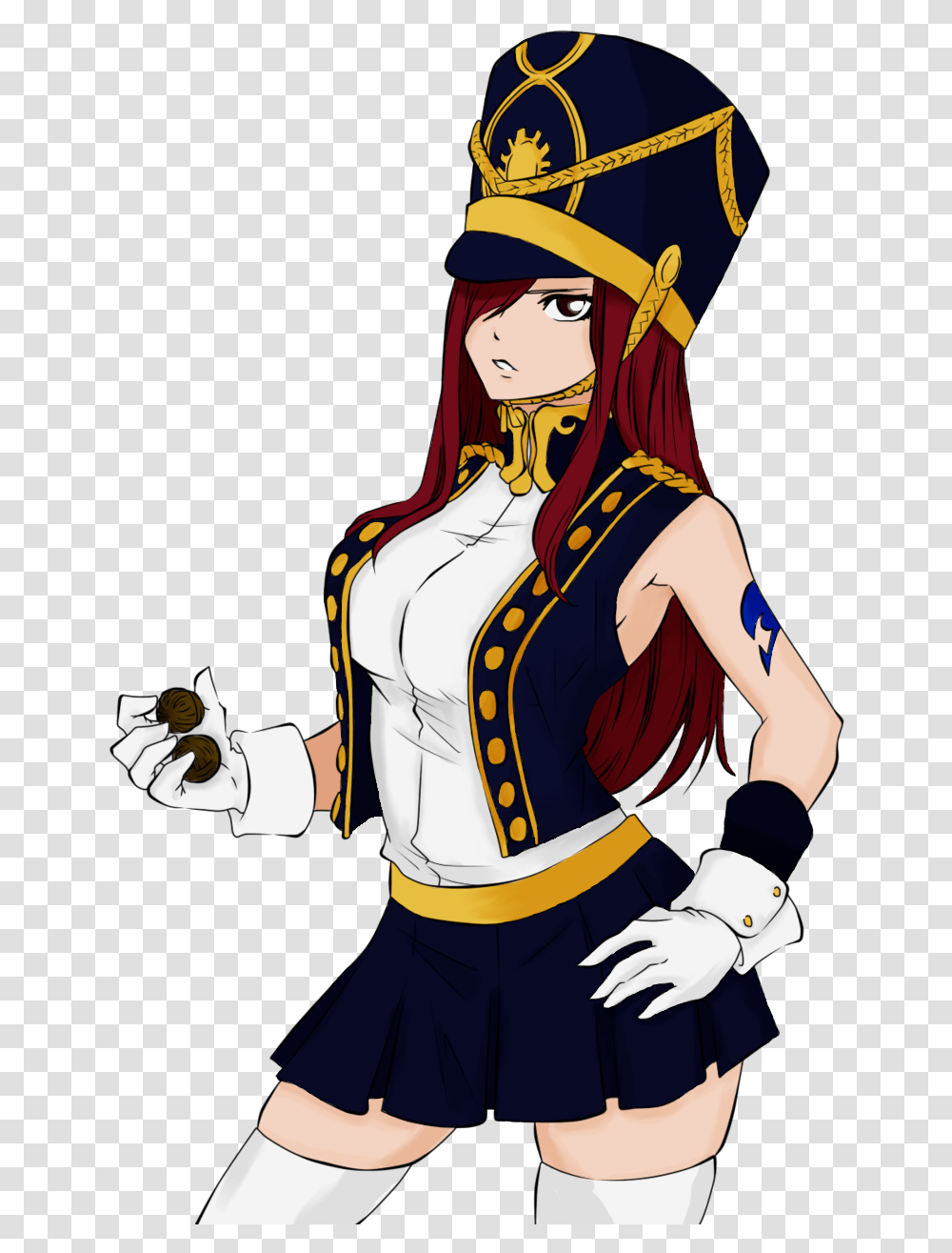 View Media Erza Scarlet, Person, Human, Pirate, Costume Transparent Png