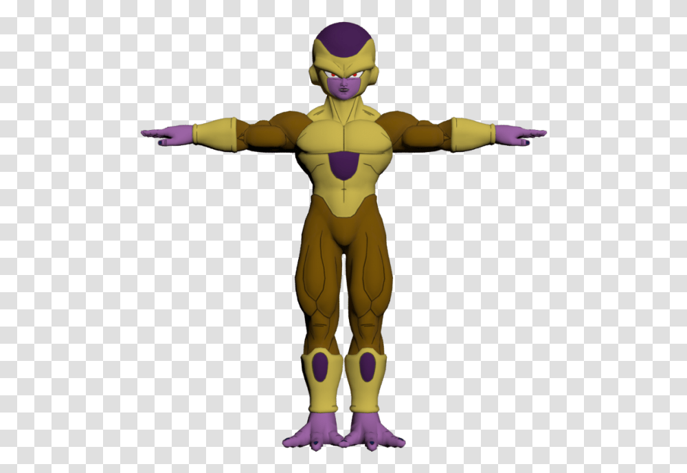 View Media Golden Frieza 3d Model, Toy, Pattern, Ornament, Fractal Transparent Png