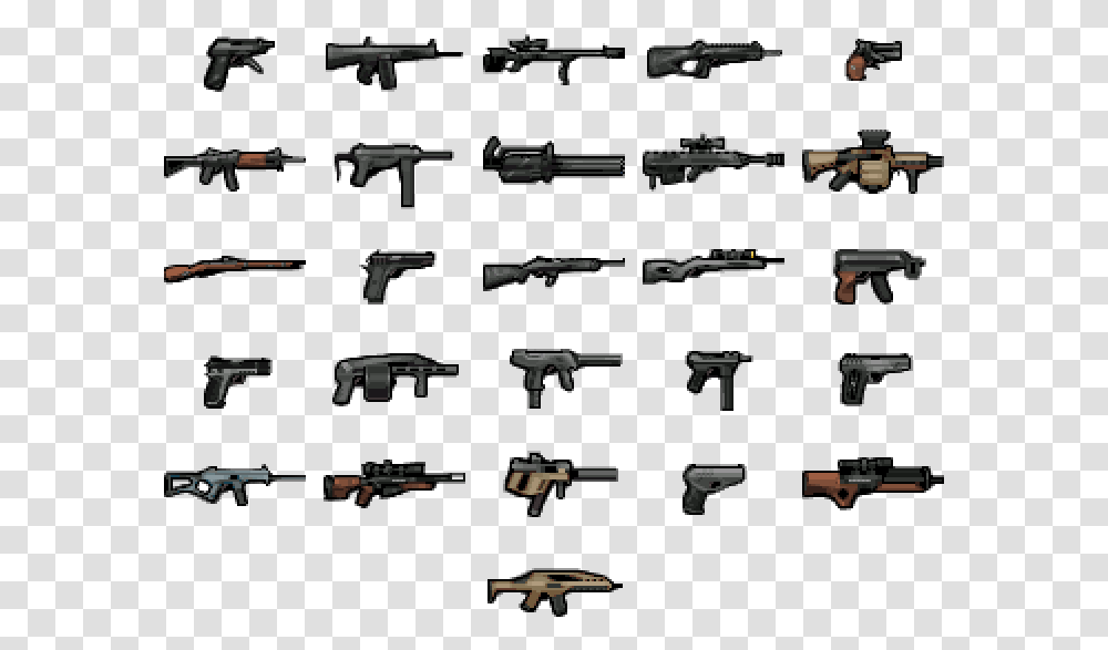 View Media Weapons Pixel Art, Weaponry, Gun, Handgun, Shooting Range Transparent Png