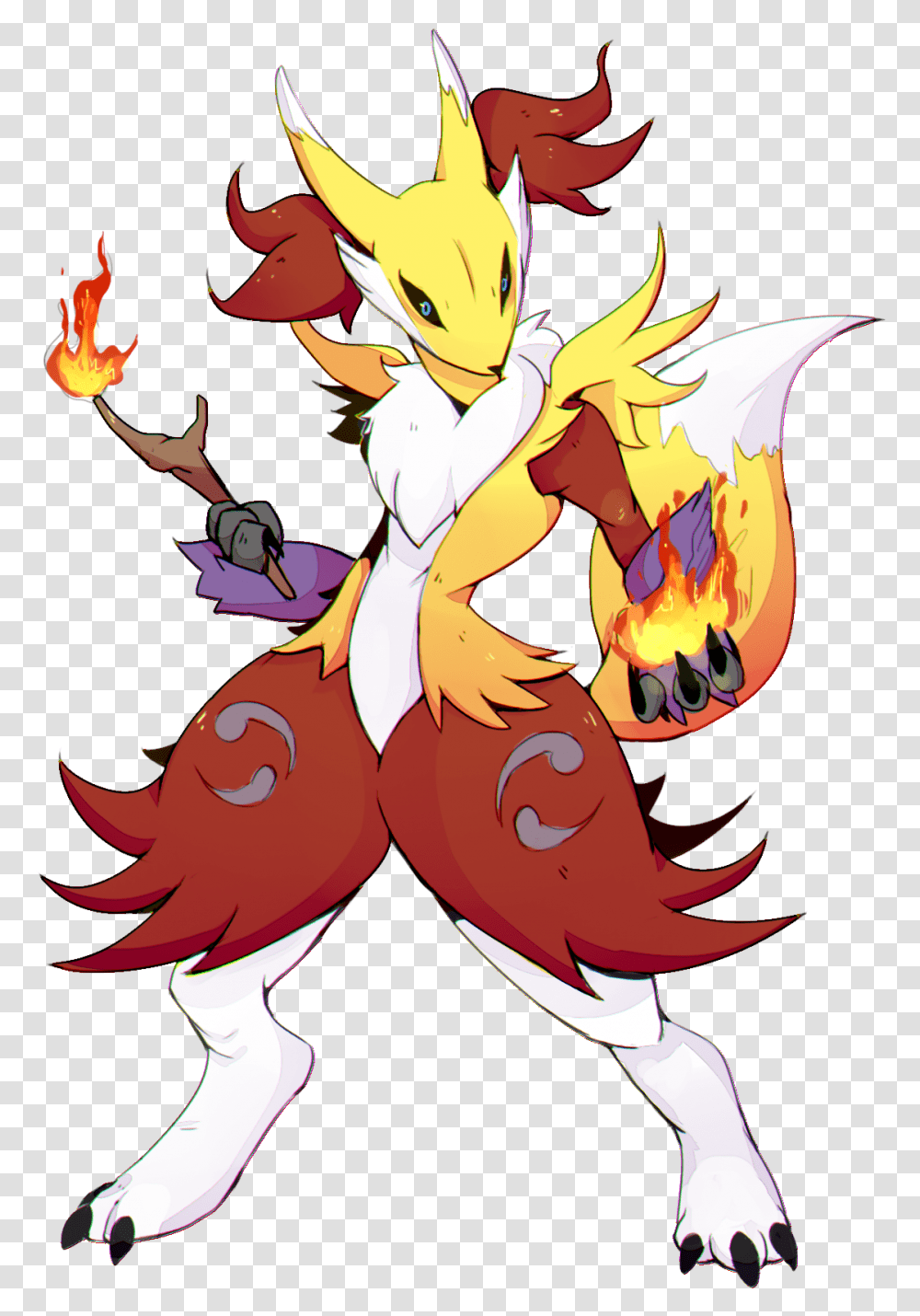 View Renaphox Lucario And Renamon Fusion, Comics, Book, Manga, Person Transparent Png