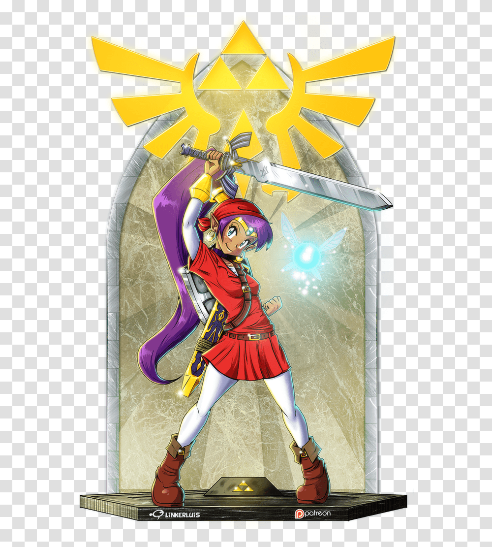 View Samegoogleiqdbsaucenao Shantae Half Genie Hero And Link, Person, Shoe, Manga Transparent Png