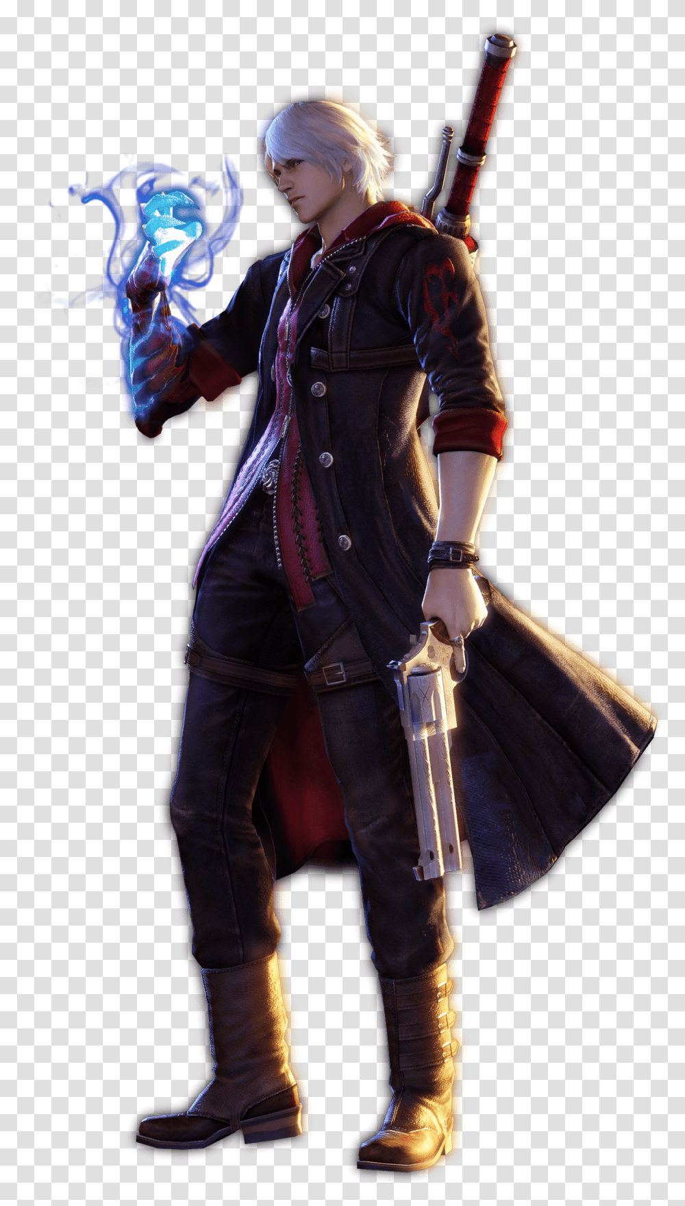 View Samegoogleiqdbsaucenao Img 0569 Dante Devil May Cry, Person, Coat, Overcoat Transparent Png