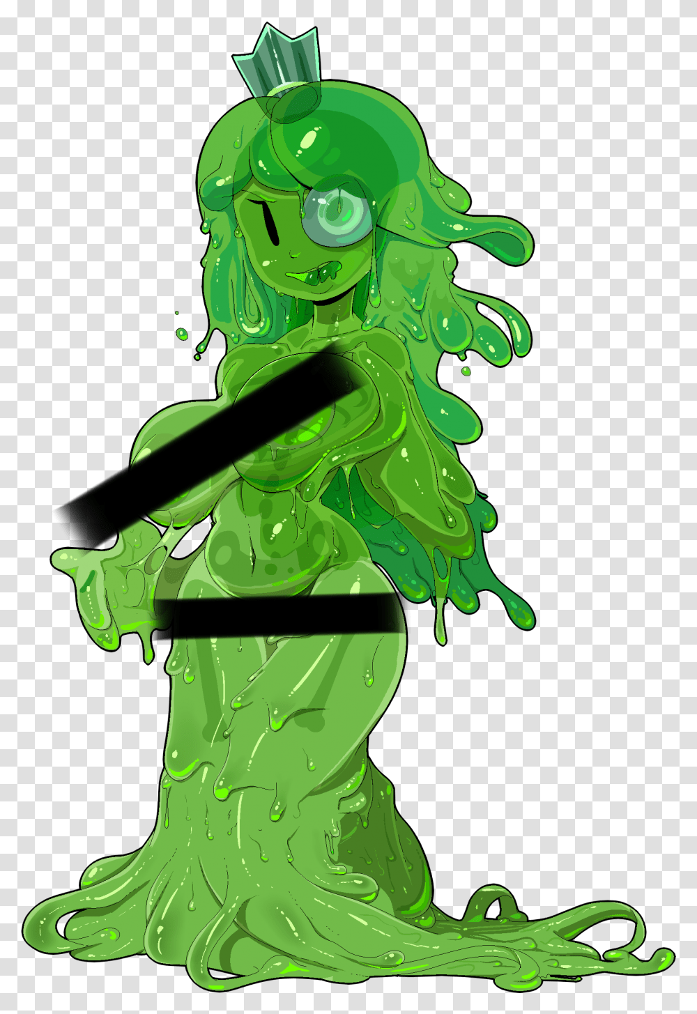 View Samegoogleiqdbsaucenao Slime Princess Sfw Dungeons And Dragons Slime, Green, Person Transparent Png