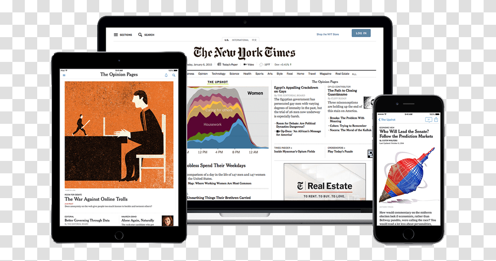 View The New York Times From Any Digital Device New York Times Website, Mobile Phone, Electronics, Cell Phone, Computer Transparent Png