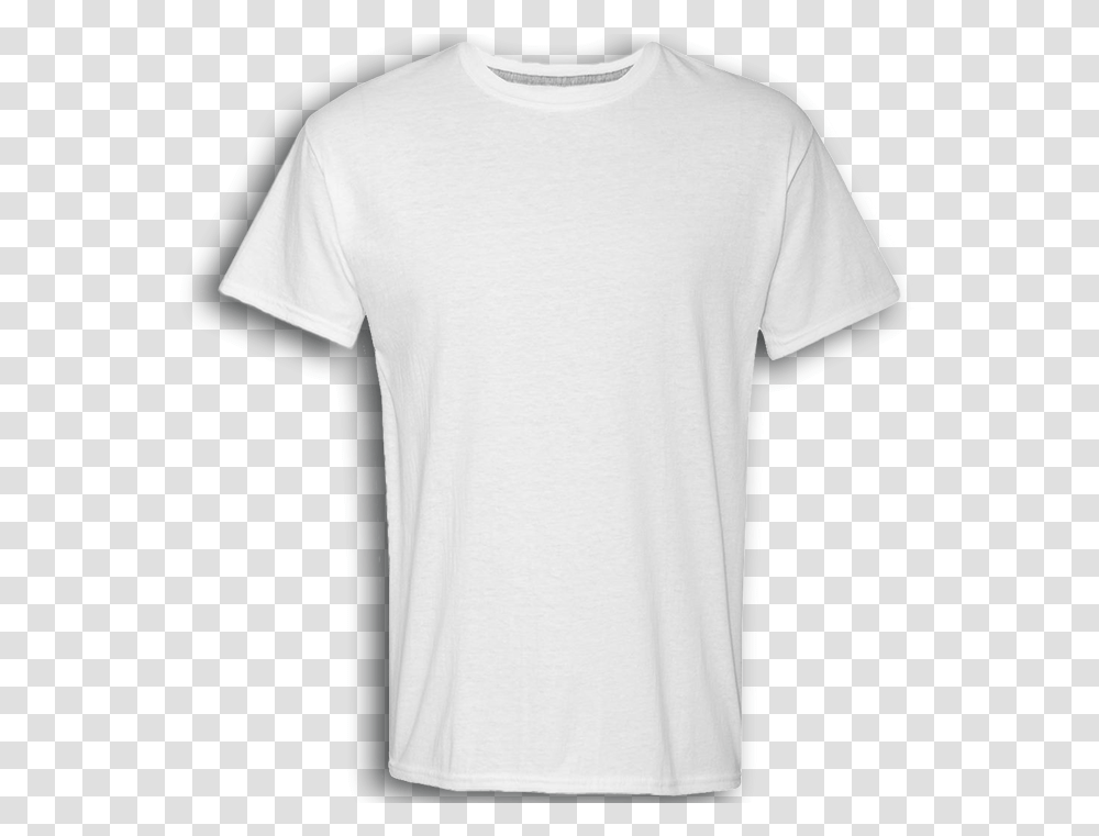 View White Colour Plain T Shirt, Apparel, T-Shirt, Sleeve Transparent Png