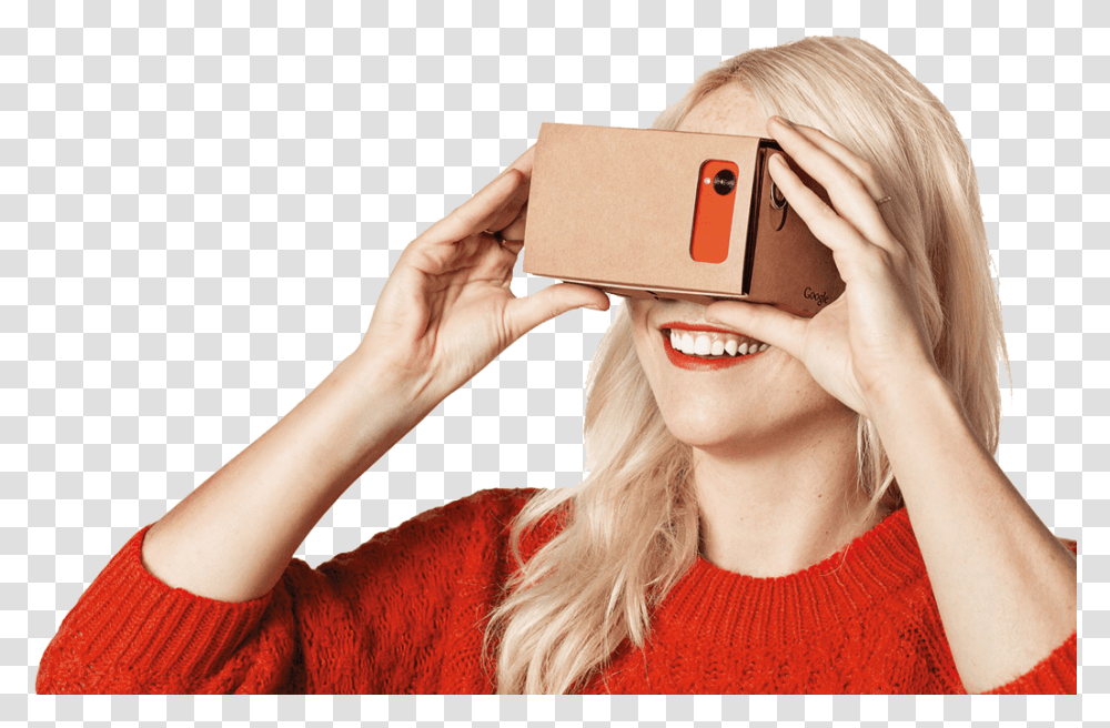 Viewer Virtual Reality Google Vr, Person, Human, Face, Female Transparent Png