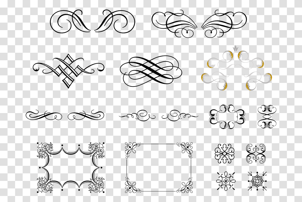 Vignettes Borders And Swashes Swashes, Outdoors, Accessories, Accessory, Floral Design Transparent Png
