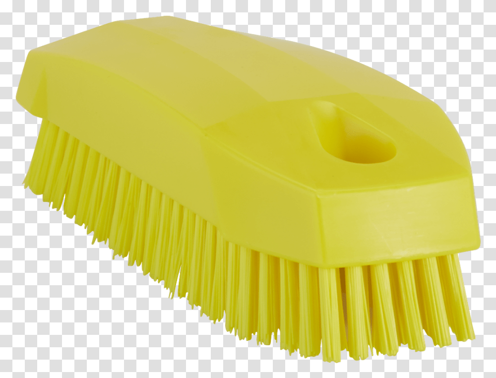 Vikan Nail Brush Stiff 48mm X 118mm Yellow Cepillos De Cerdas Duras, Tool, Toothbrush Transparent Png