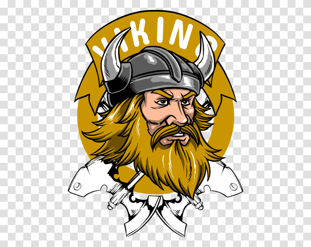Viking Beard Cartoon, Person, Human, Helmet Transparent Png