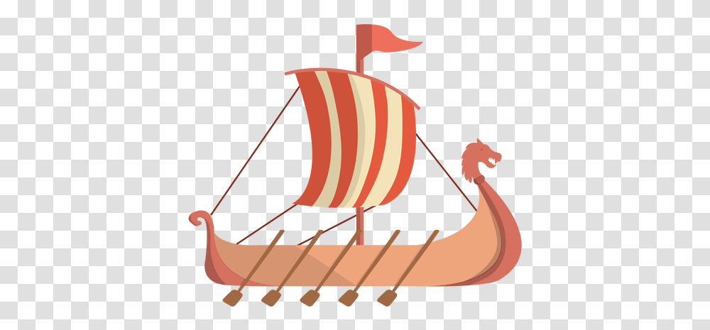 Viking Historic Row Ship Illustration Lovely, Bow, Furniture, Leisure Activities, Lamp Transparent Png