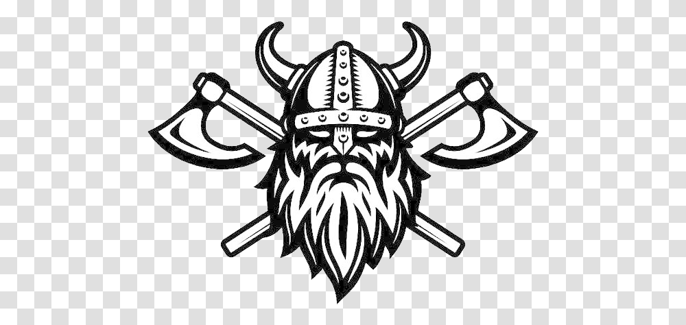 Viking Images Viking Clipart Black And White, Symbol, Emblem, Logo, Trademark Transparent Png