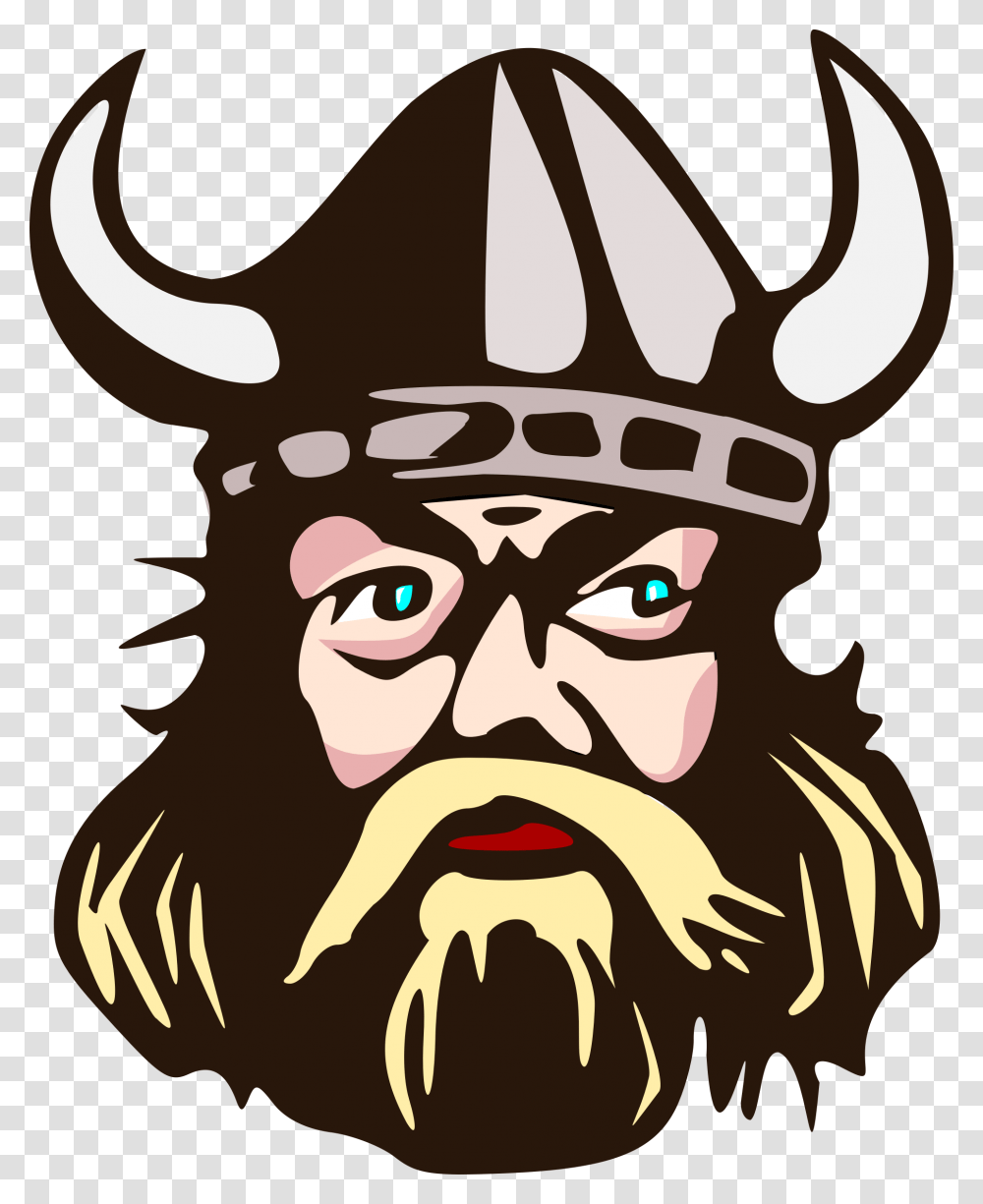 Viking Man Illustration Clipart Viking, Face, Beard, Mustache Transparent Png
