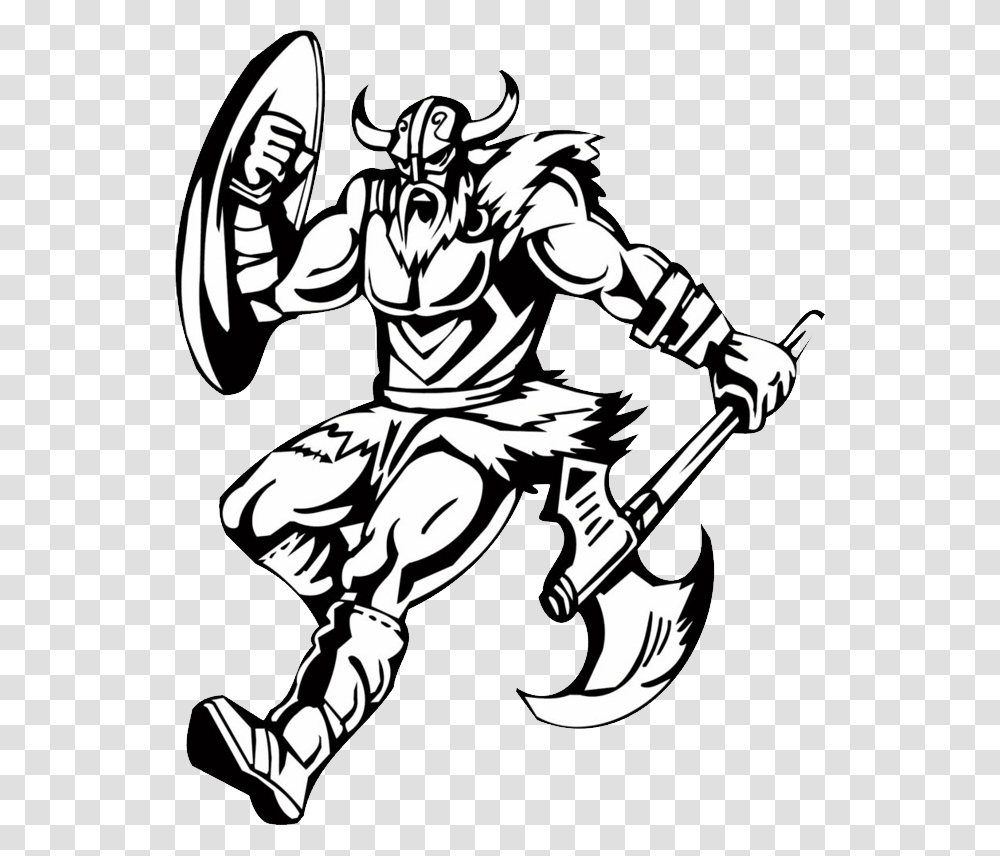 Viking, Person, Stencil, Hook Transparent Png