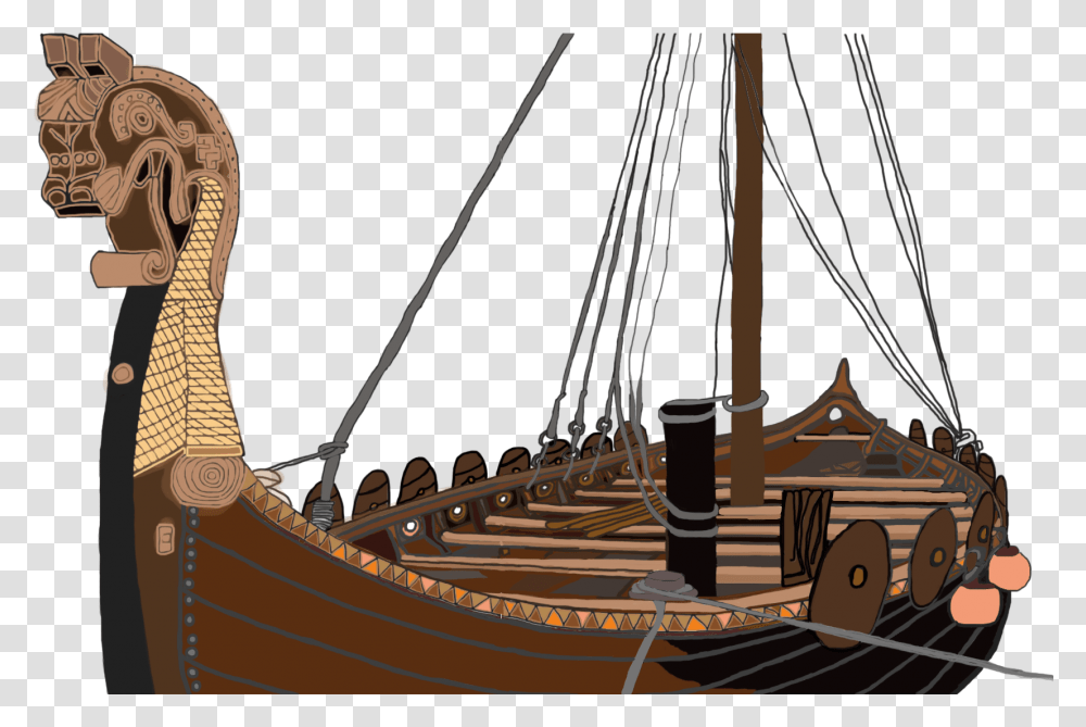 Viking Ship, Boat, Vehicle, Transportation, Animal Transparent Png