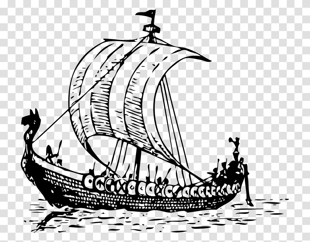 Viking Ship Clip Art, Gray, World Of Warcraft Transparent Png