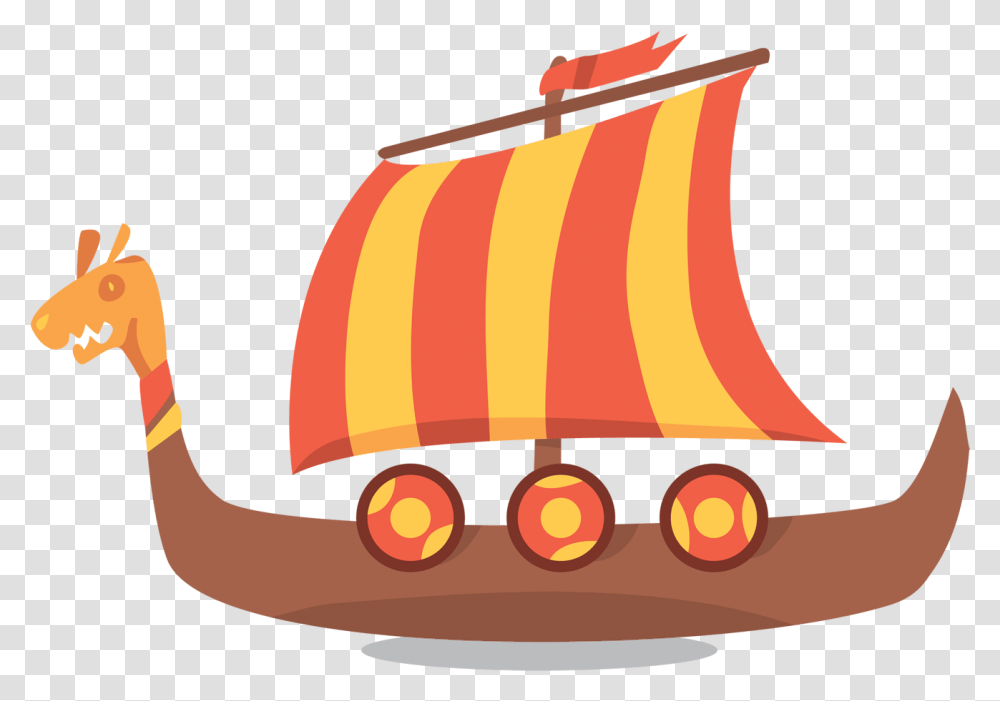 Viking Ship Clip Art Viking Boat Race Cartoon, Vehicle, Transportation, Leisure Activities, Food Transparent Png