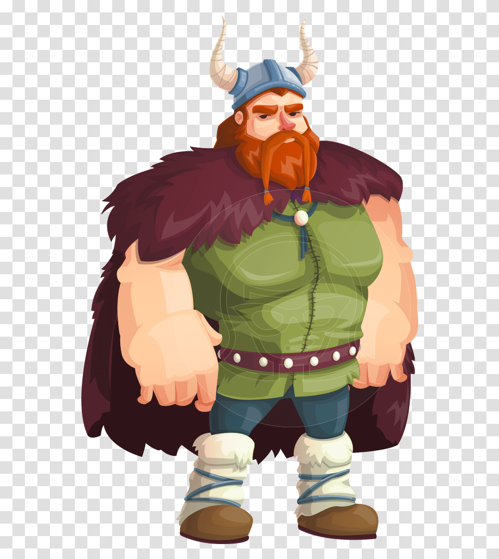 Viking Warrior Cartoon Vector Character Aka Bjorn Strong Cartoon Viking, Person, Mammal, Animal Transparent Png