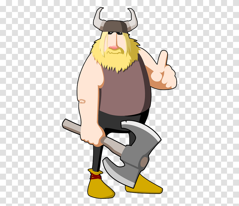 Viking With The Battle Axe Clipart Viking Clipart No Background, Face, Mammal, Animal, Tool Transparent Png