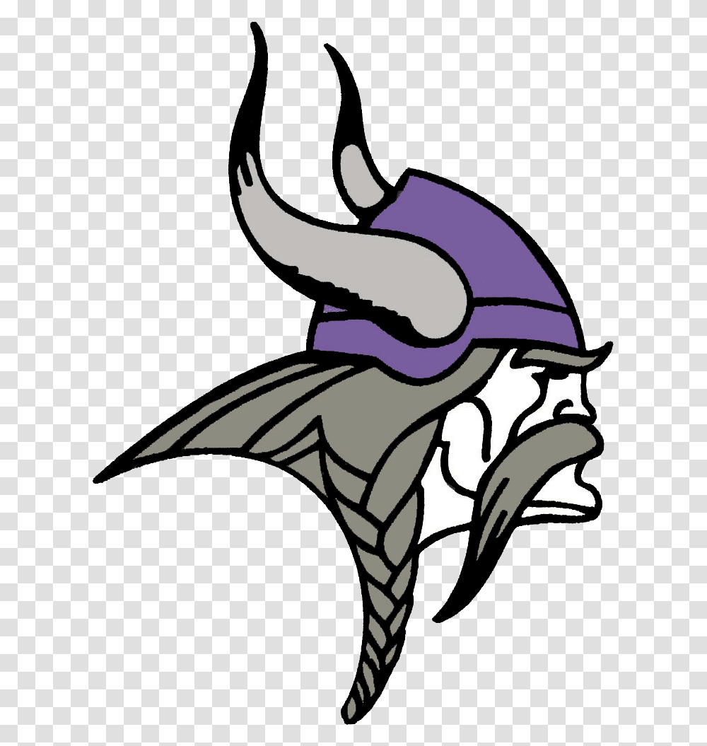 Vikings Logo, Dragon, Stencil Transparent Png