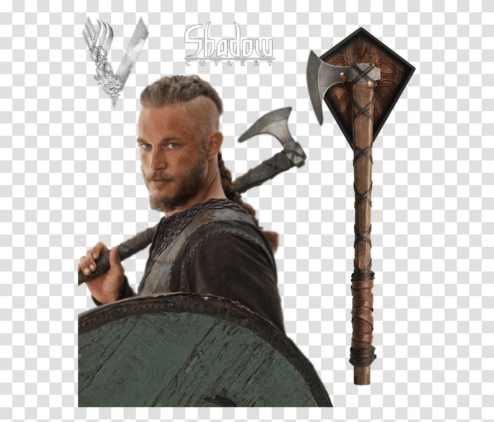 Vikings Prop Replica Axe Of Ragnar Lothbrok Vikings Ragnar Real Life, Person, Human, Tool, Musician Transparent Png