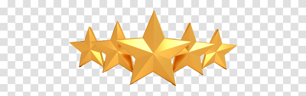 Villa Louise 5 Star Review Logo, Symbol, Star Symbol, Cross, Gold Transparent Png