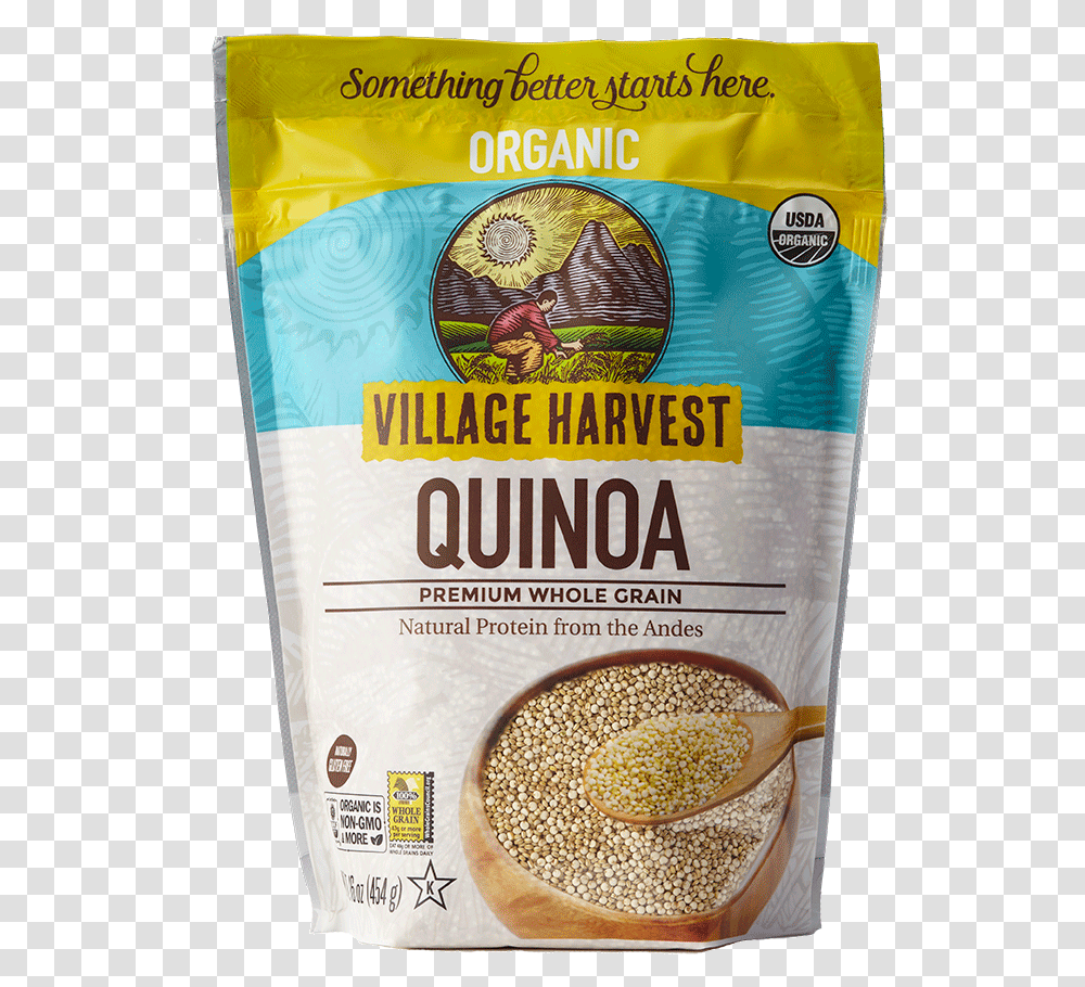 Village Harvest Golden Quinoa Village Harvest Quinoa 16 Oz, Plant, Food, Vegetable, Bird Transparent Png