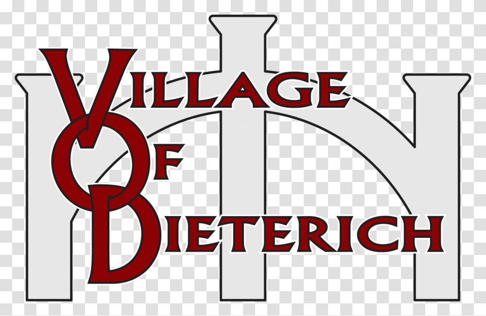 Village Of Dieterich, Word, Alphabet, Label Transparent Png