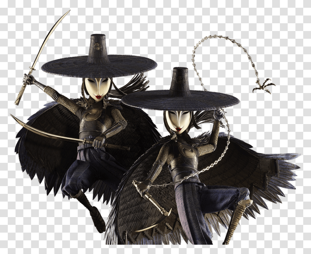 Villains Wiki Kubo And The Two Strings Sisters Cosplay, Apparel, Samurai, Knight Transparent Png