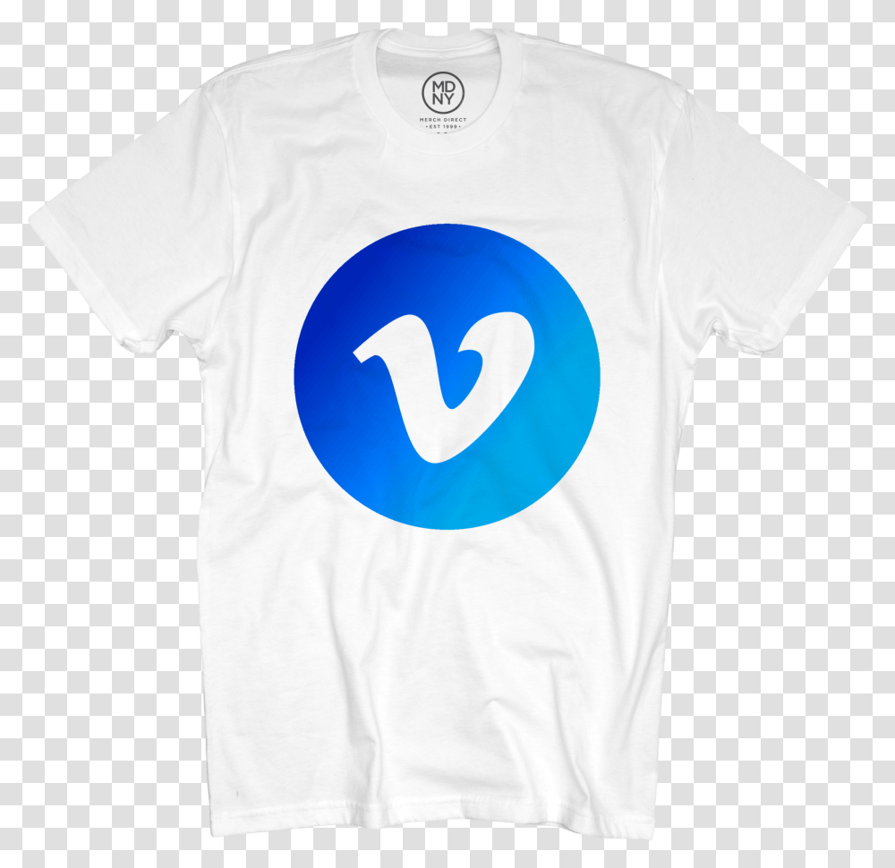 Vimeo Goods Logo With A Blue V, Clothing, Apparel, T-Shirt, Symbol Transparent Png