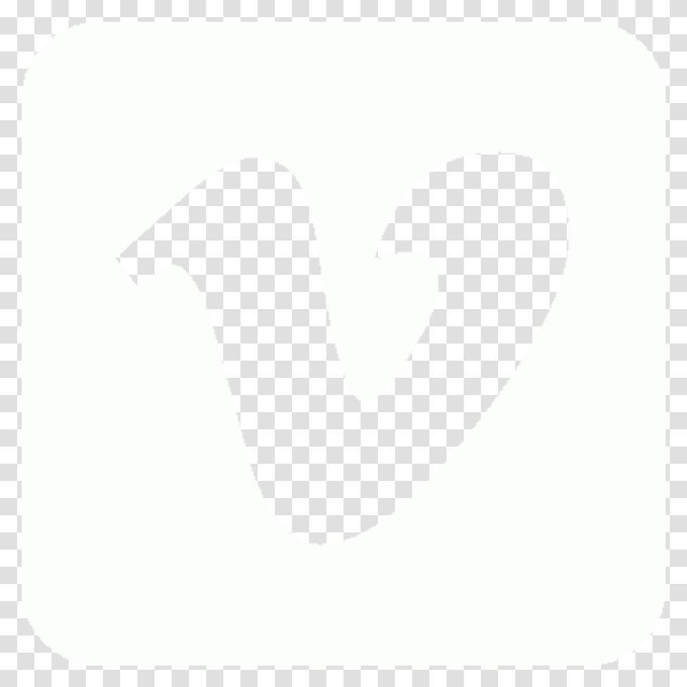 Vimeo Logo White, Label, Stencil Transparent Png