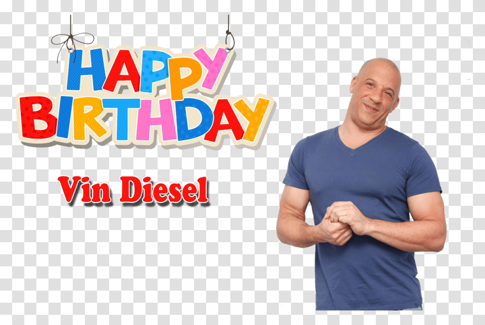 Vin Diesel Free Download Birthday, Person, Human, Apparel Transparent Png