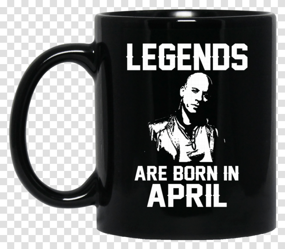 Vin Diesel Mug Legends Are Born In April Coffee Mug September Girl, Coffee Cup, Person, Human, Stein Transparent Png