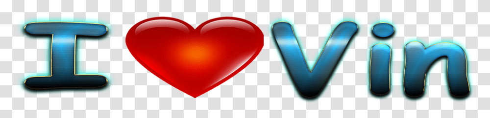 Vin Love Name Heart Design Heart, Glass, Ball, Pill, Medication Transparent Png