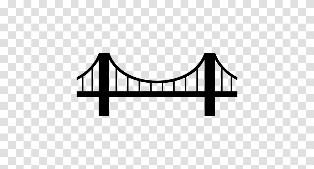 Vincent Thomas Bridge Free Vector Icons Designed, Building, Gate, Architecture, Silhouette Transparent Png