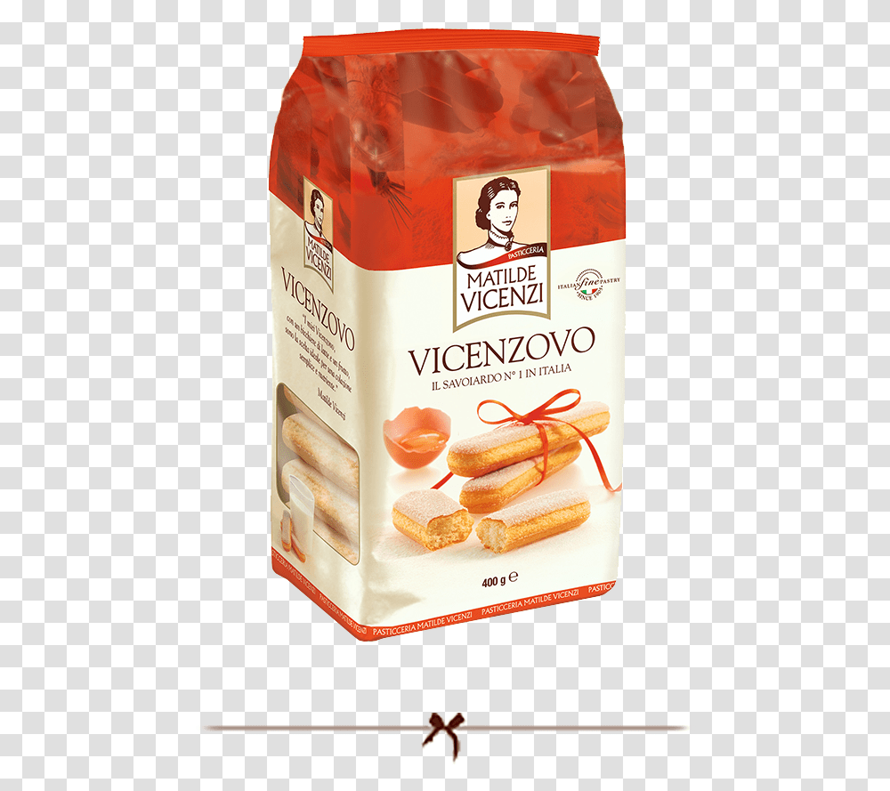 Vincenzovo Ladyfingers 400gr Vicenzi Lady Fingers, Hot Dog, Food, Person, Human Transparent Png