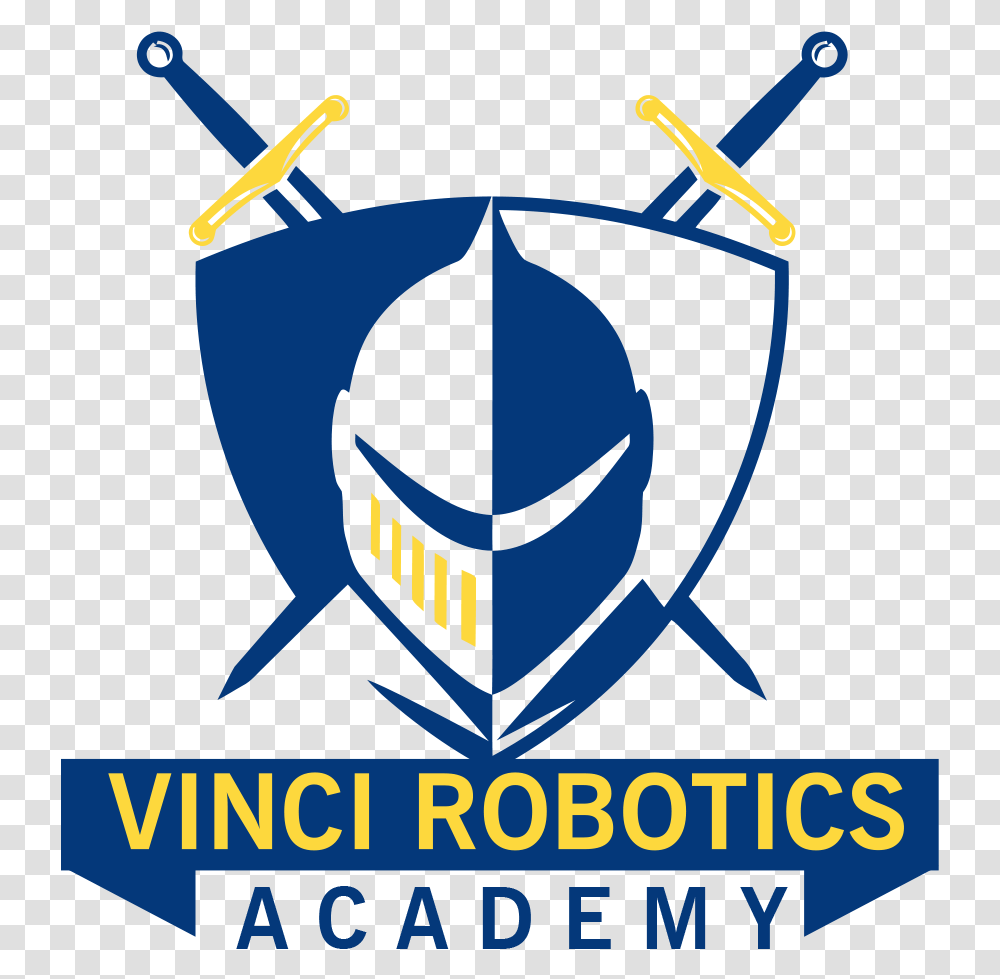 Vinci Robotics Academy Logo Knight, Poster, Armor, Shield Transparent Png