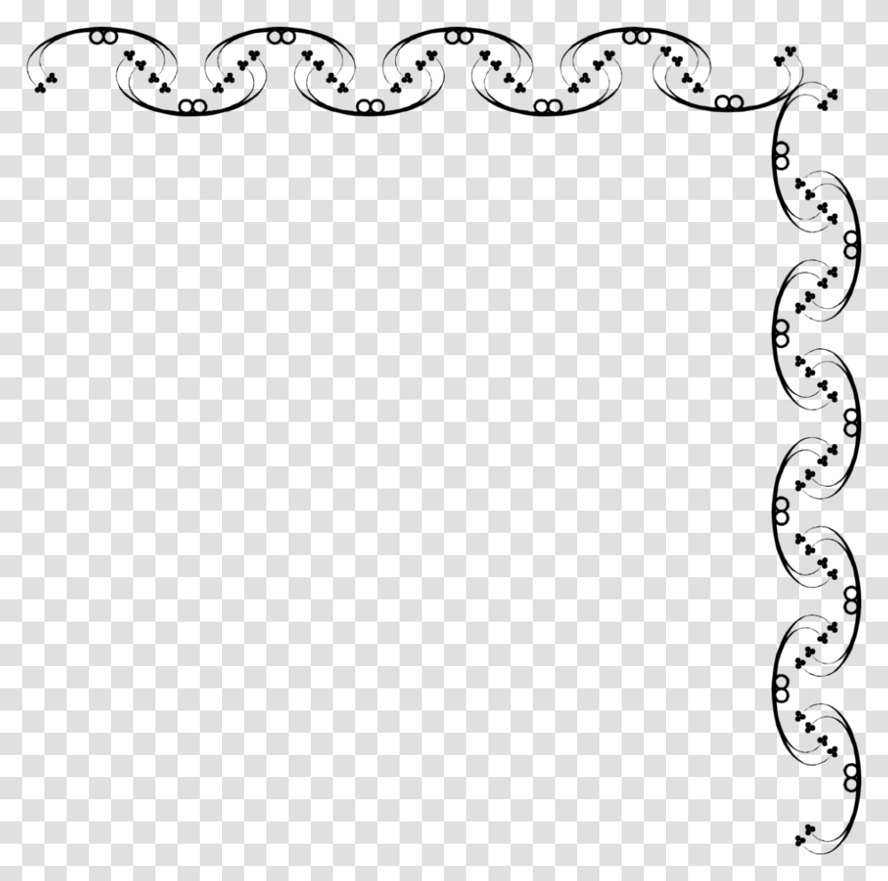 Vine Clipart Black And White Margenes Blanco Y Negro, Gray, World Of Warcraft Transparent Png