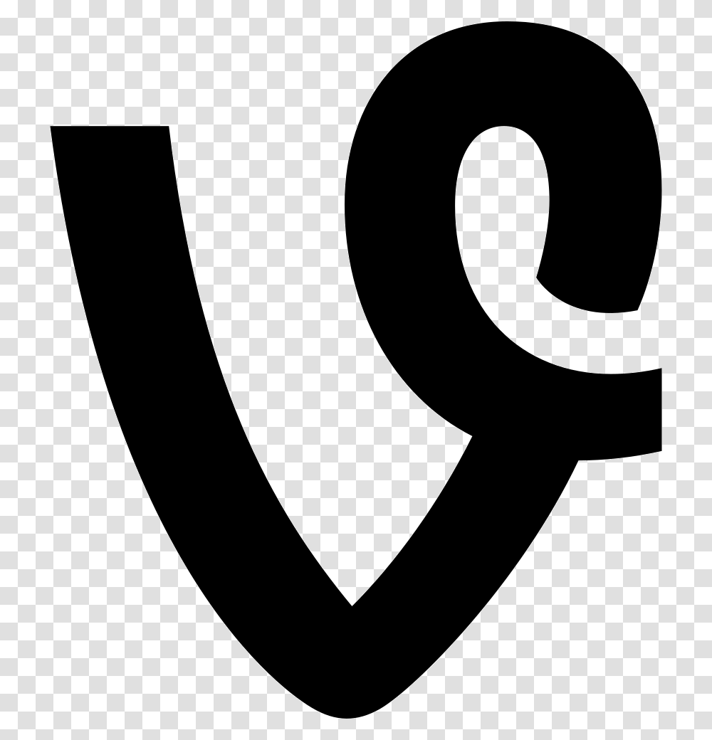 Vine Logo Icon Free Download, Alphabet, Ampersand Transparent Png