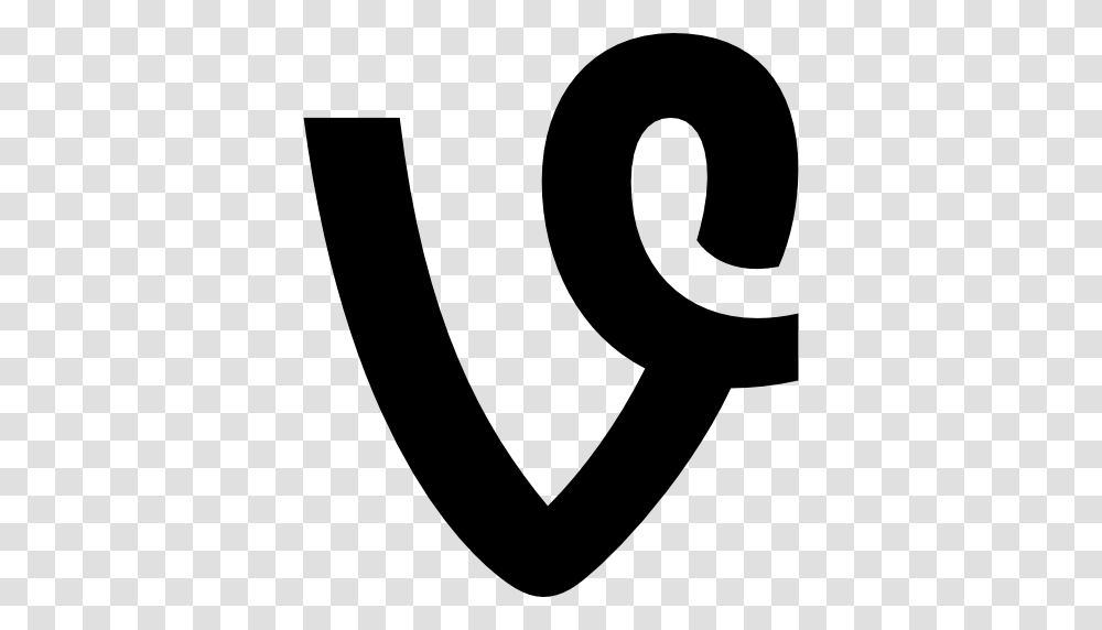 Vine Text Logo Outline, Alphabet, Ampersand, Number Transparent Png