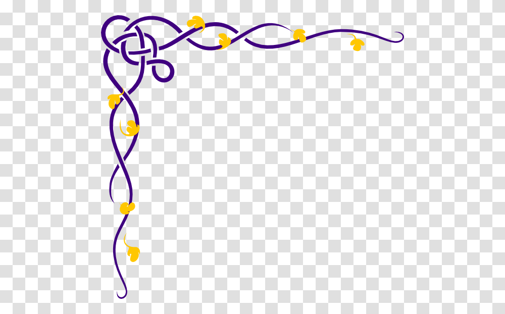 Vine Violet And Gold Clip Art, Bow, Floral Design, Pattern Transparent Png