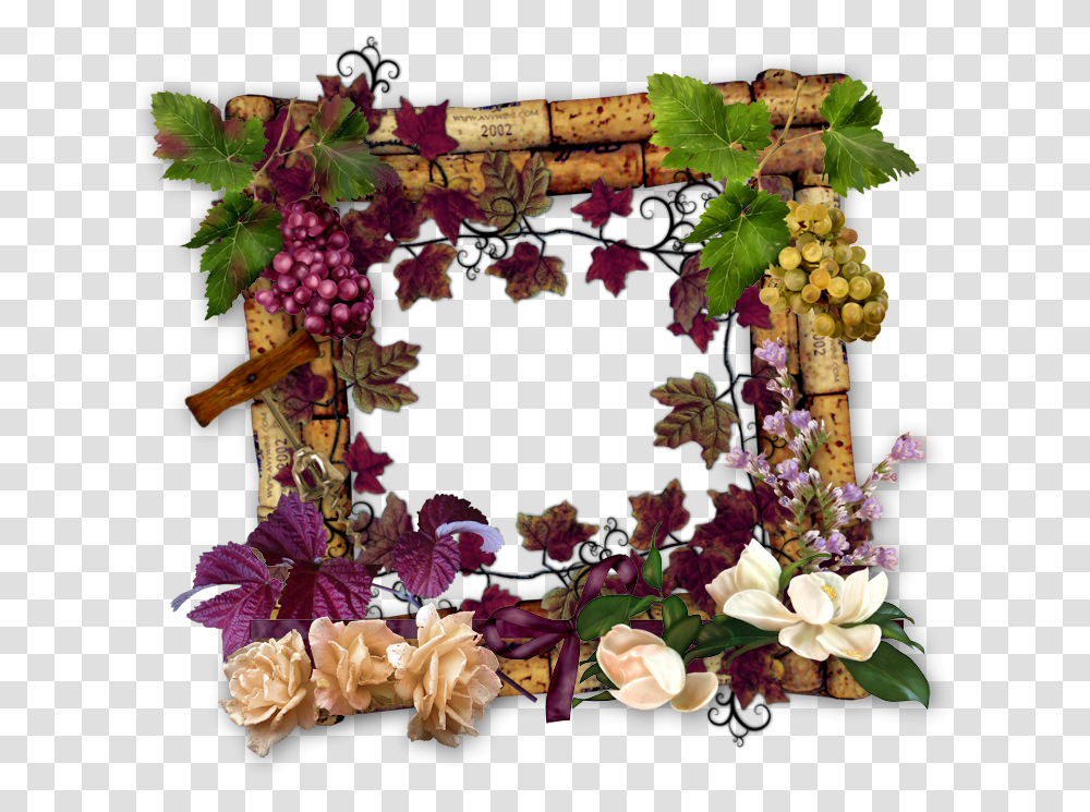 Vineyard Clipart Floral Design, Plant, Grapes, Fruit, Food Transparent Png